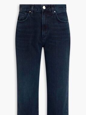 Goldsign| Luxury Deep Indigo High Waisted Slim Straight Leg Jeans Sz 29